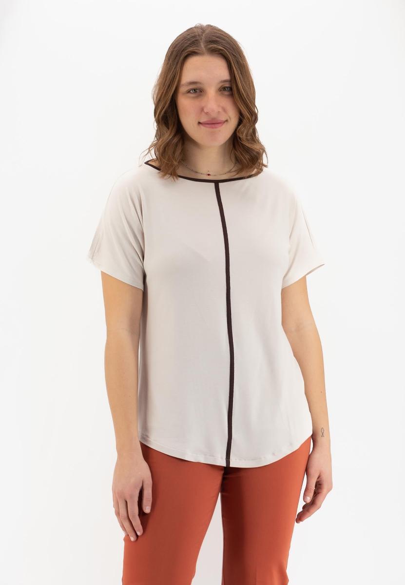 Maglietta girocollo in Viscosa RAGNO DH25TX