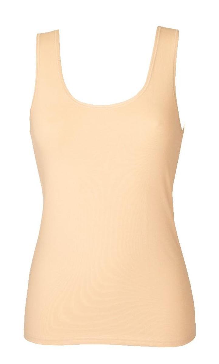 RAGNO DM05A2 Canottiera Donna Spalla Larga Cotone Elasticizzato-Nudo