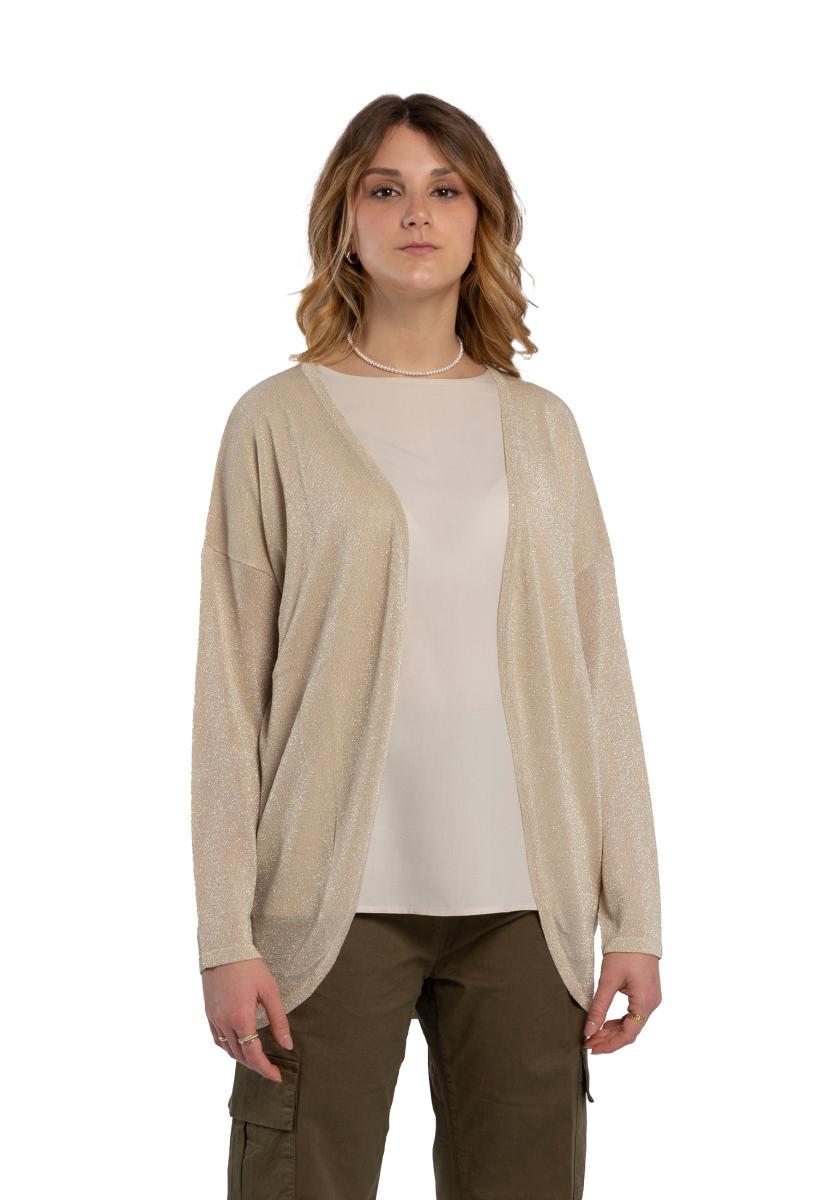 Coprispalle Donna Manica Tre Quarti Viscosa Lamè RAGNO DN05MO-Beige