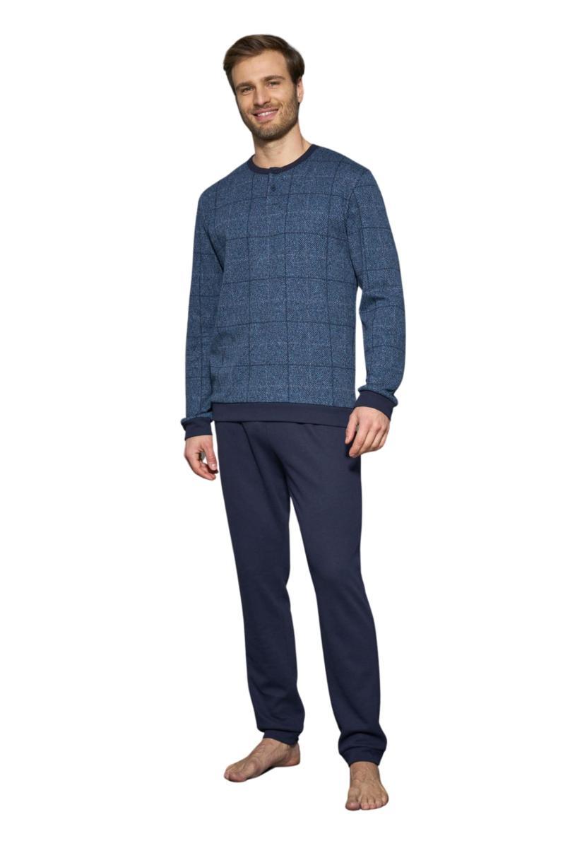 Ragno Pigima Uomo Caldo Cotone Invernale U876N1-Avio