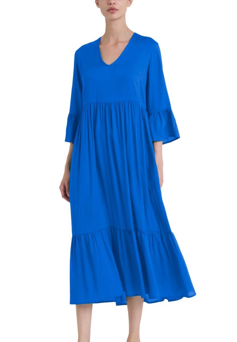 RAGNO Abito Donna Manica Tre Quarti 100% Viscosa Leggera DQ09DZ