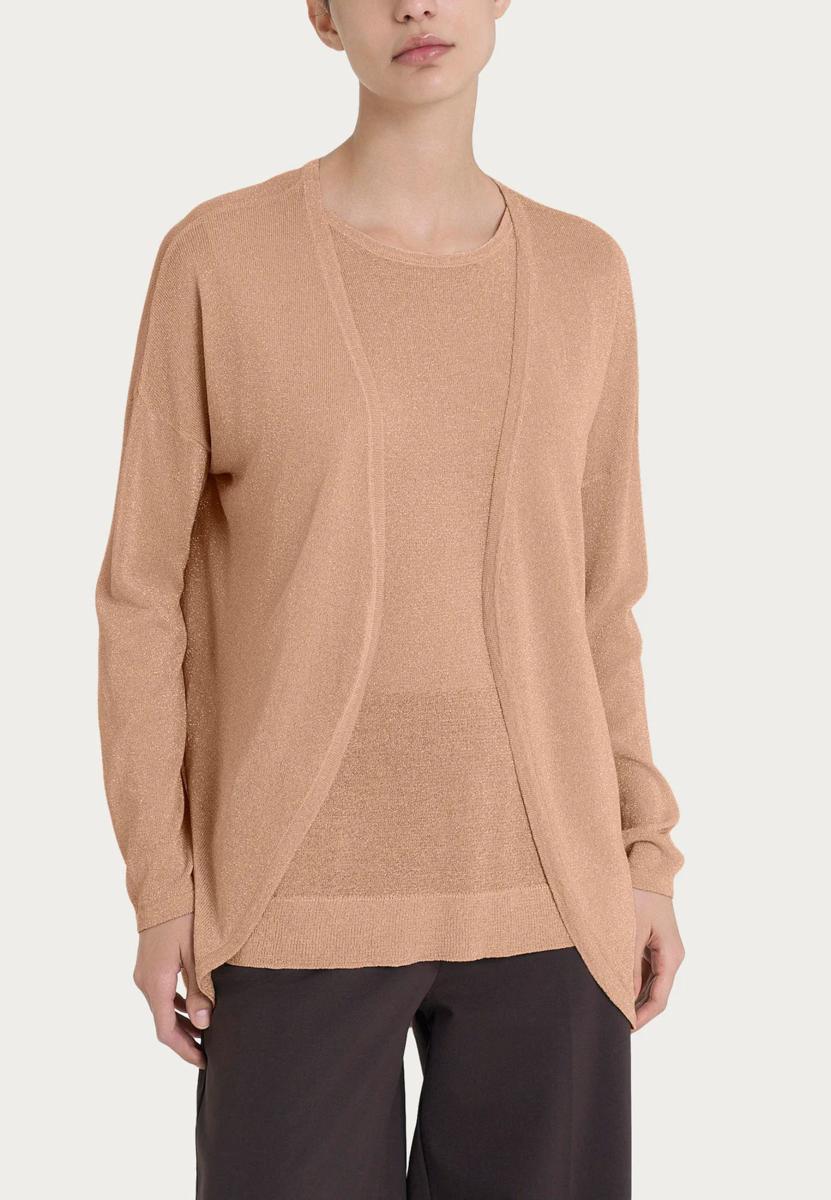 Coprispalle Donna Manica Lunga Viscosa Leggera RAGNO DN05MO-Nocciola