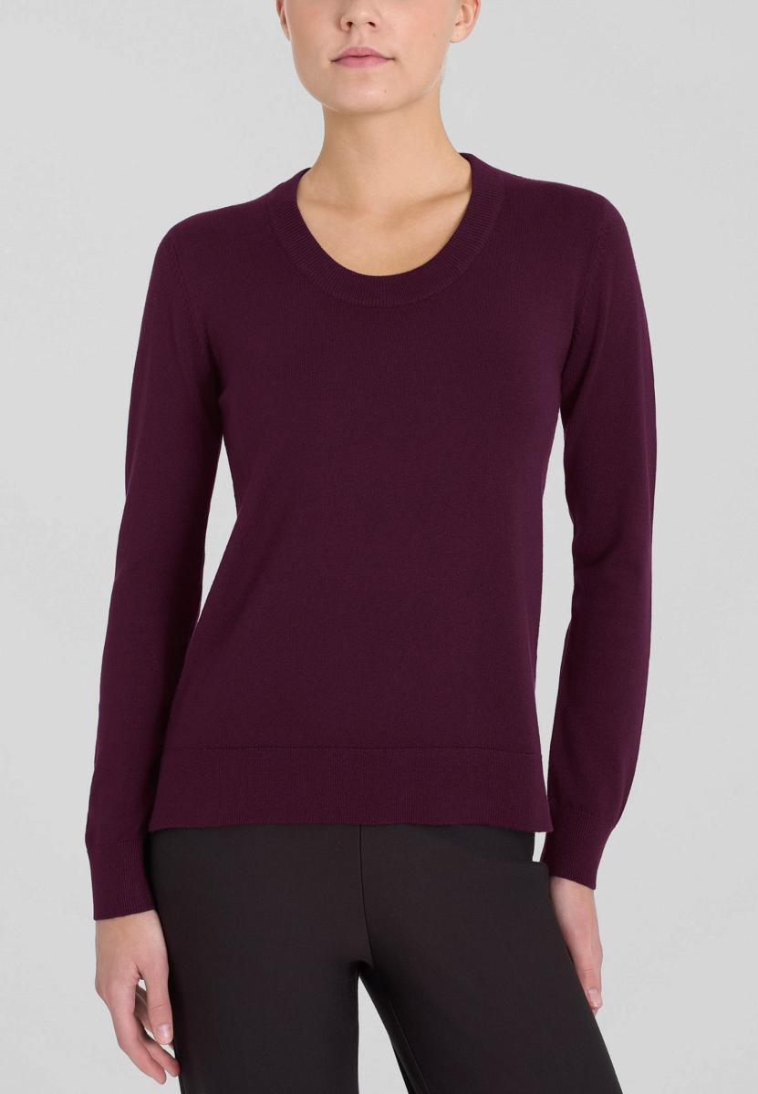 RAGNO Maglia Donna Girocollo Manica Lunga finezza 12 Regular Fit Gli indispensabili Articolo DI44TA-Bordeaux