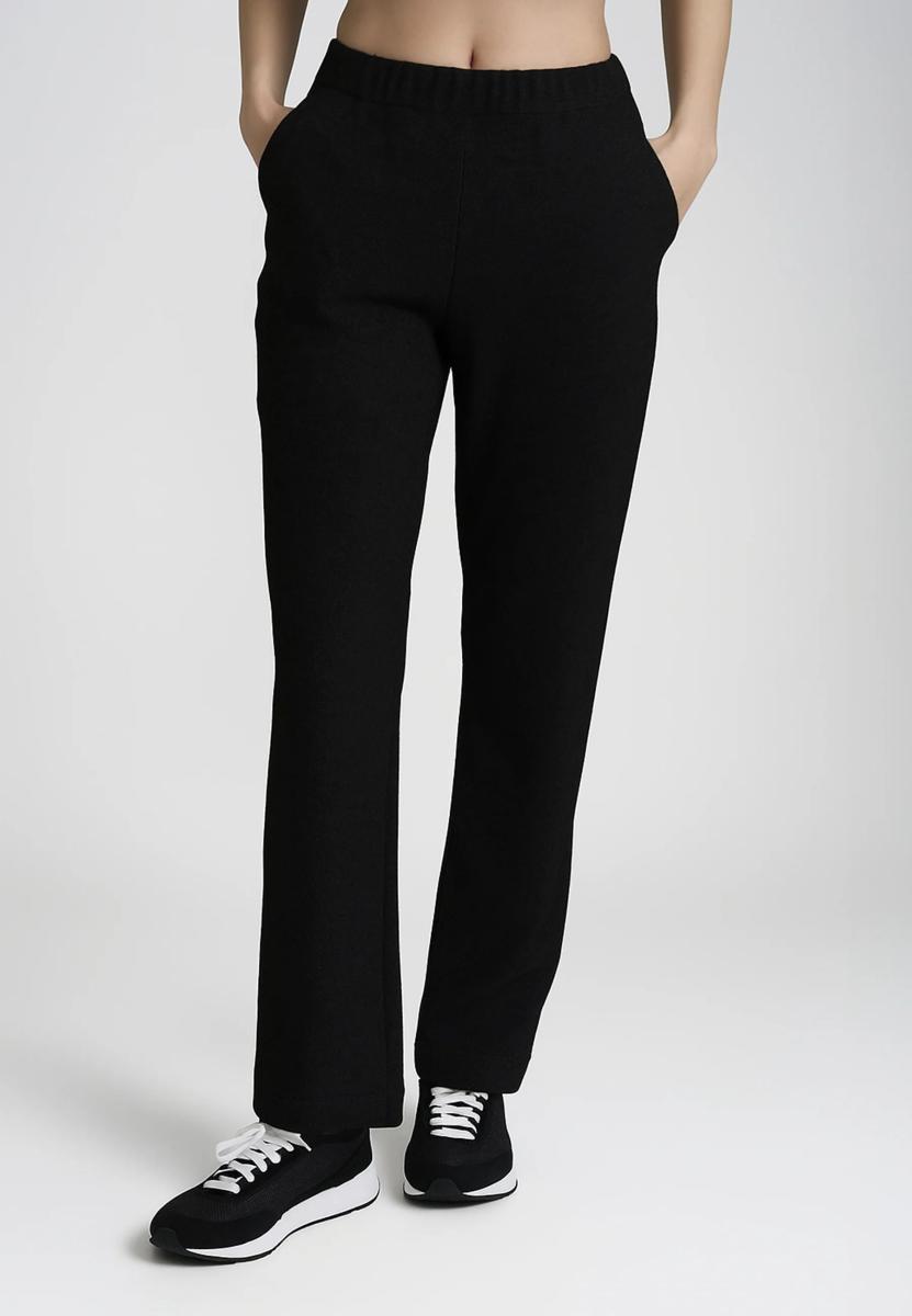 RAGNO Pantalone Lungo Donna Invernale Dritto Compact Flanel Art. DR43PP-Nero
