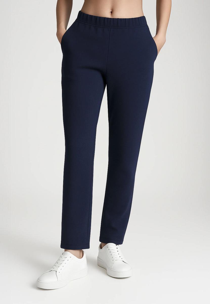 RAGNO Pantalone Lungo Donna Invernale Dritto Compact Flanel Art. DR43PP-Blu