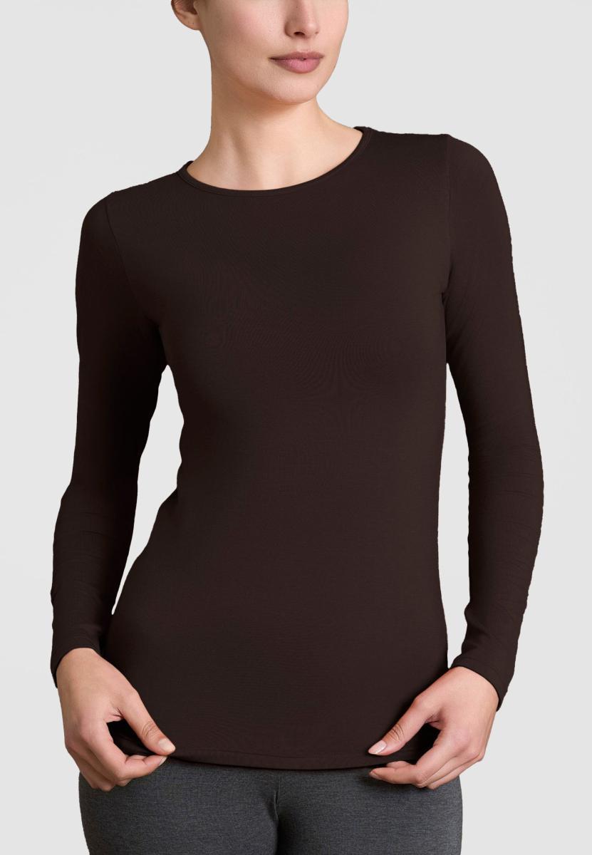 RAGNO Maglia Donna Manica Lunga Invernale Viscosa Art. D794AB-Marrone