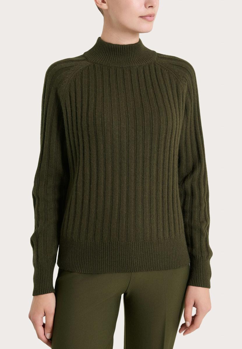 DQ55MV Maglia Donna Lupetto Viscosa Lana Angora ART. DQ55MV-Militare