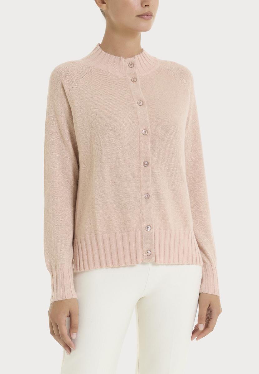 RAGNO Giacca Donna Coreana Maglia Lana Lurex ART. DQ75MI-Rosa