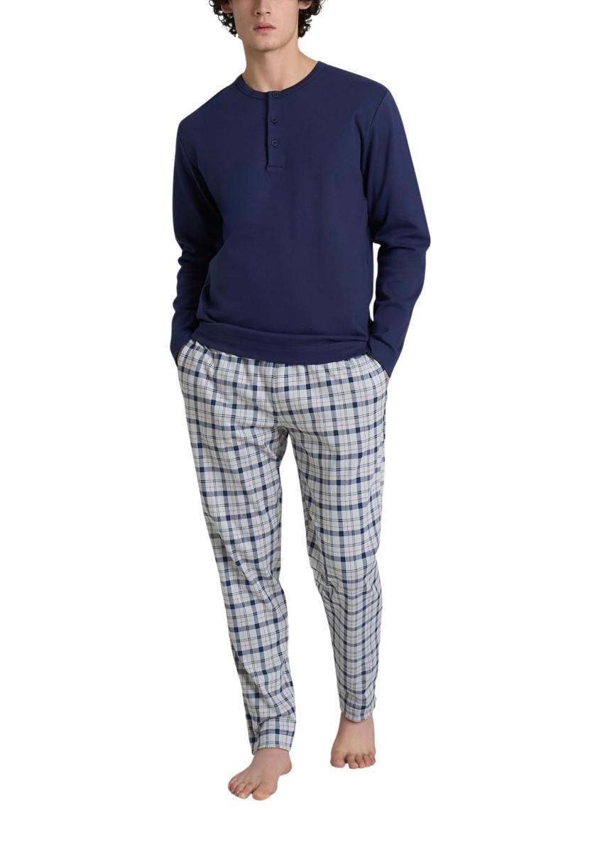 RAGNO Pigiama Lungo Uomo Cotone Felpato Art. U960NU