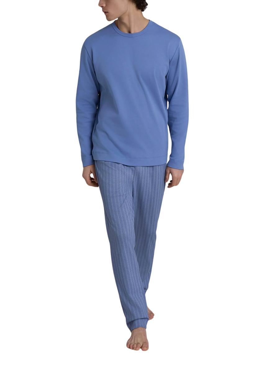 RAGNO Pigiama Uomo Manica Lunga 100% Cotone Felpato U961NQ