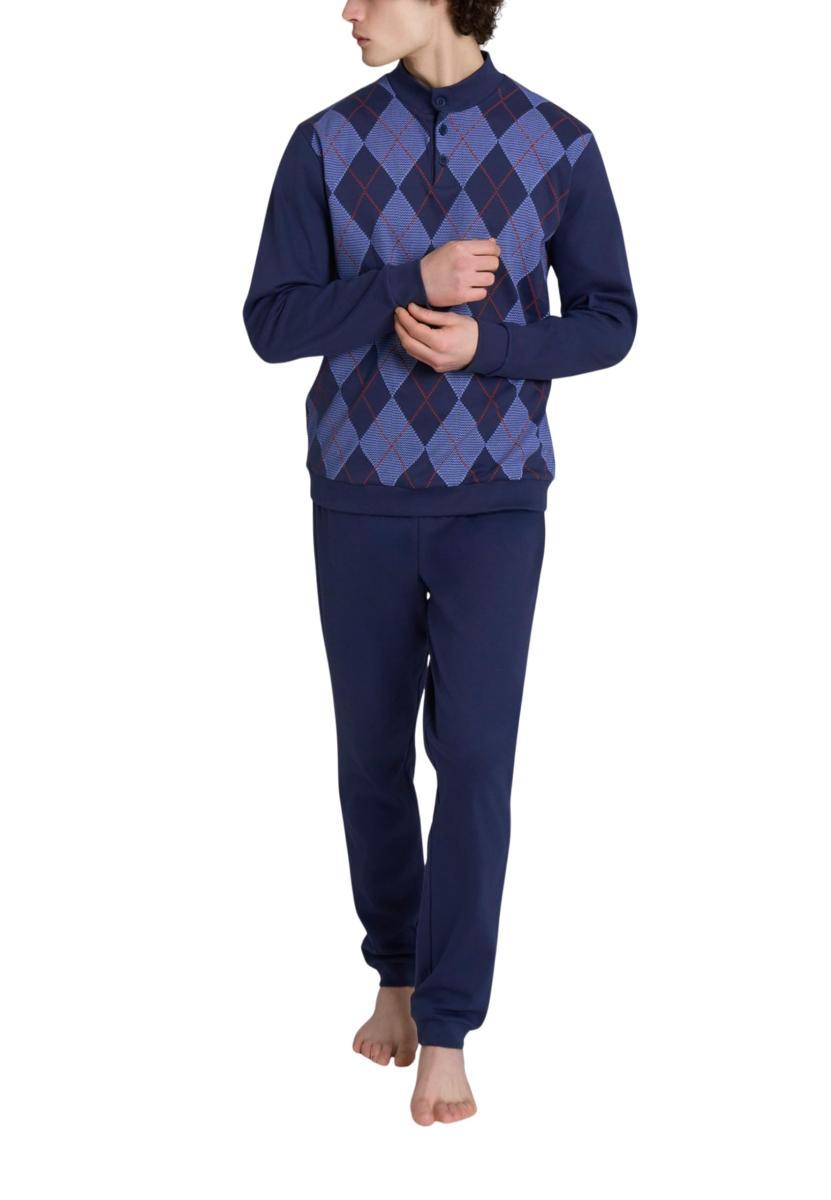 RAGNO Pigiama Lungo Uomo Cotone Felapto Art. U962N5