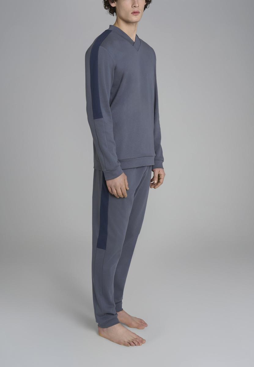 RAGNO Pigiama Lungo Uomo Cotone Felpato ART. U990N2