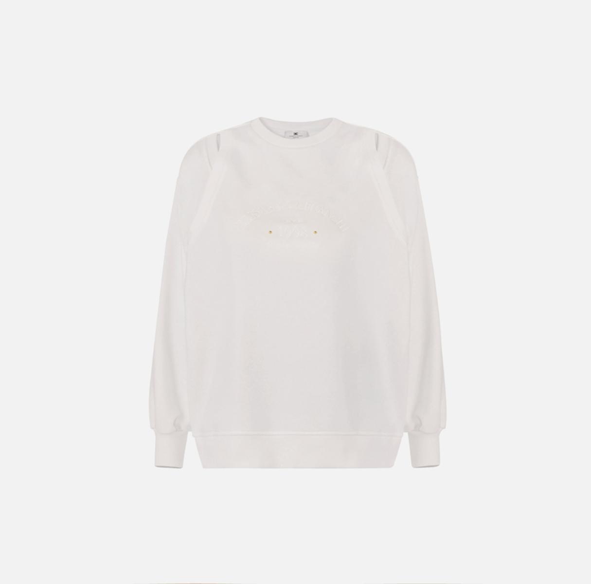 Elisabetta Franchi Felpa Avorio MD01261E2-Avorio