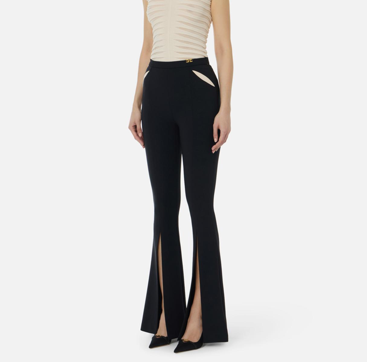 Elisabetta Franchi Pantalone Burro/nero PA15961E2-NERO/BURRO