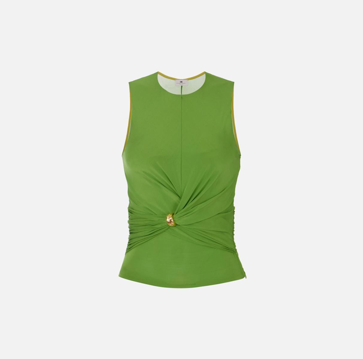 Elisabetta Franchi Top Avorio TO03761E2-ALOE