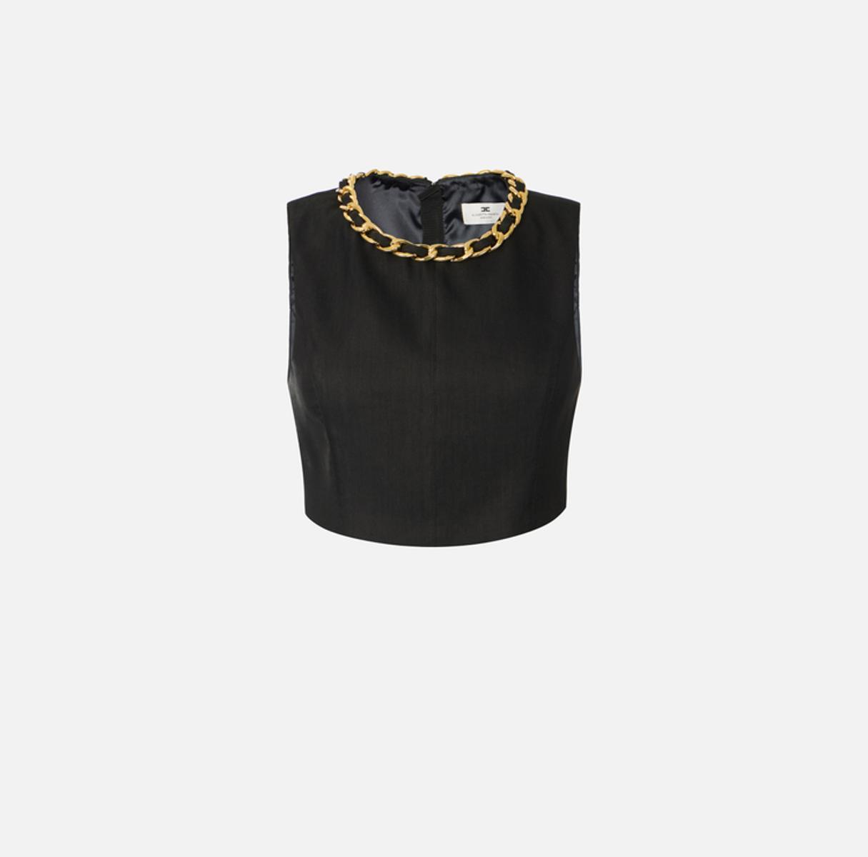 Elisabetta Franchi Top To06062e2-Nero