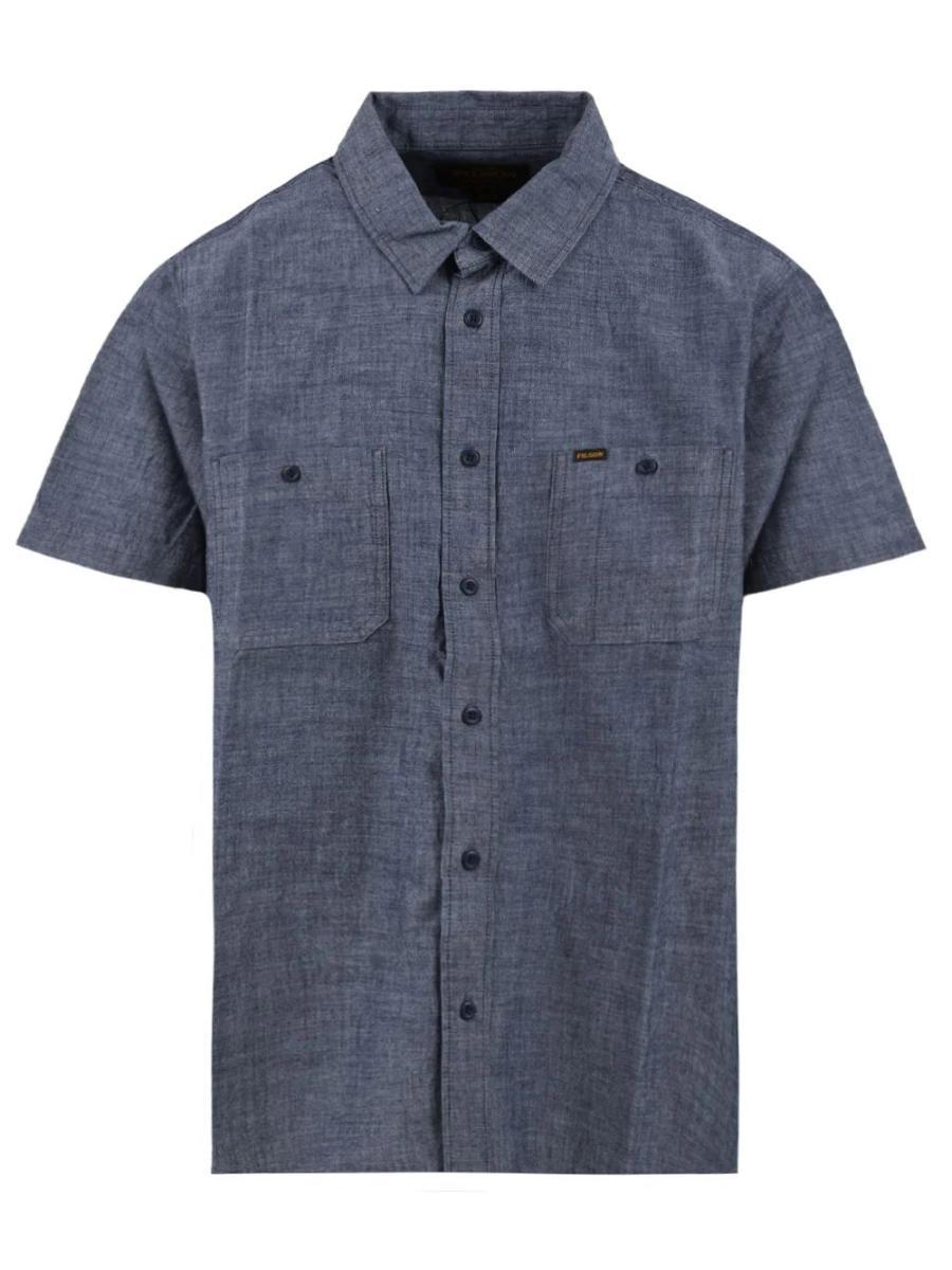 Camicia Embroidered Chambray FILSON Uomo - Blue