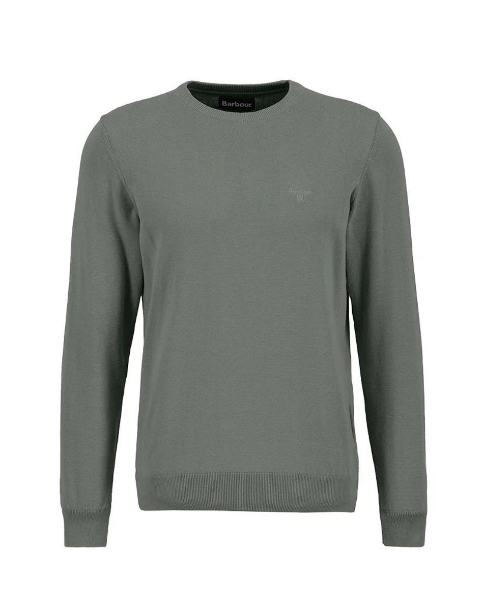 MAGLIONE UOMO IN COTONE PIMA - AGAVE GREEN