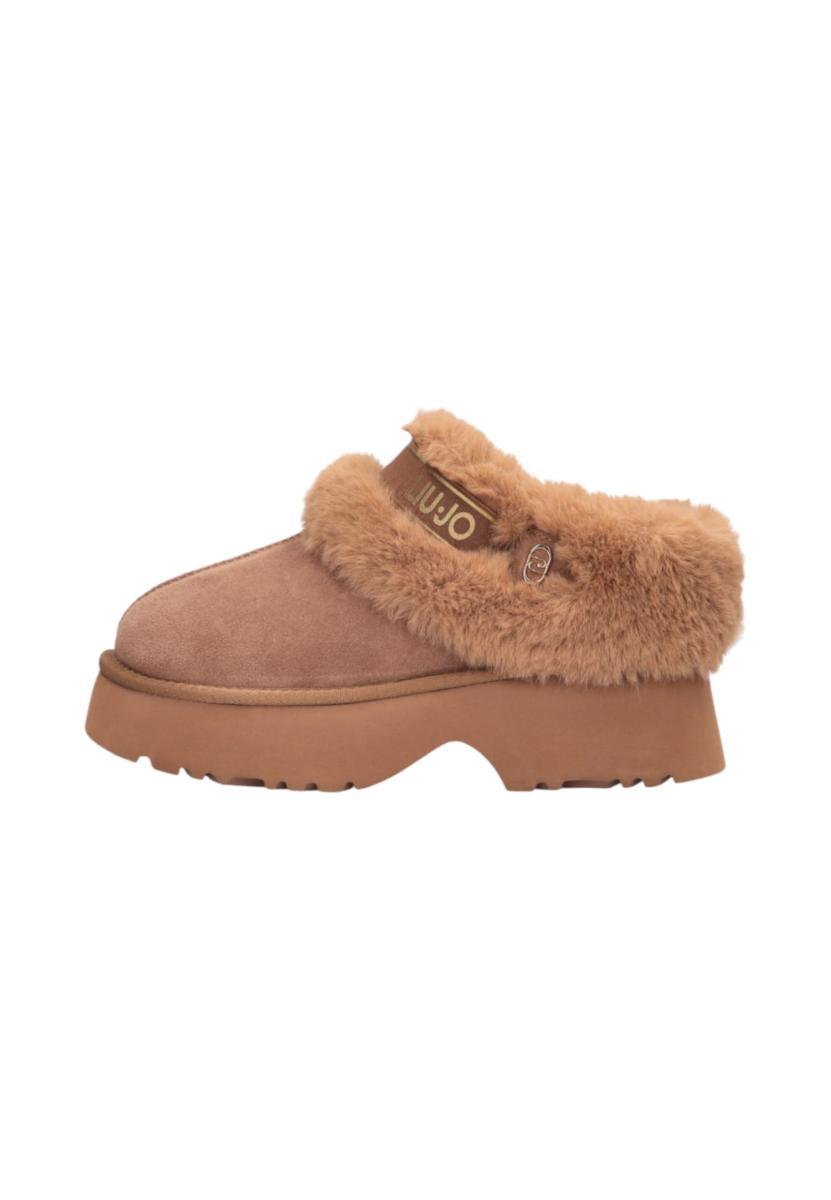 Liu Jo Stivaletti JUNY 01 in suede ed ecopelliccia | 5BLDSSF5131P0306 00668 CAMMELLO-Marrone