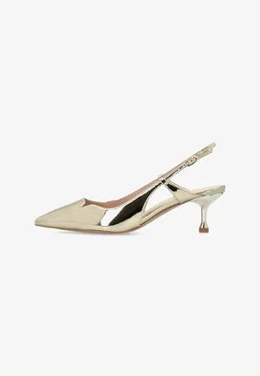 LIU JO - LAMINATED MIRRORED SLINGBACKS - Decolleté - light grey