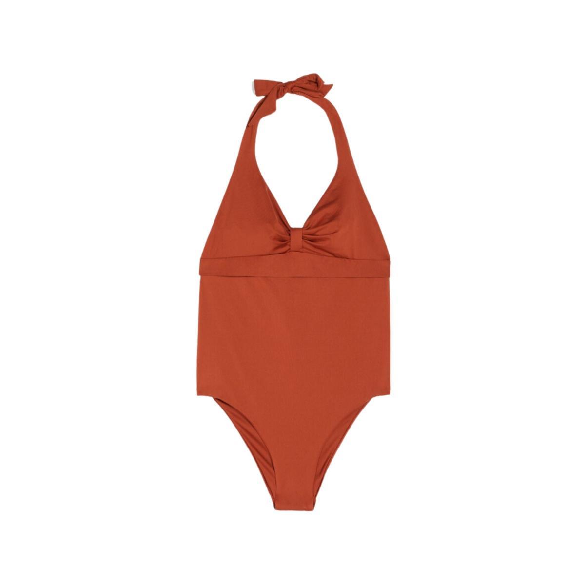 Costume Donna con motivo arricciato-Arancione