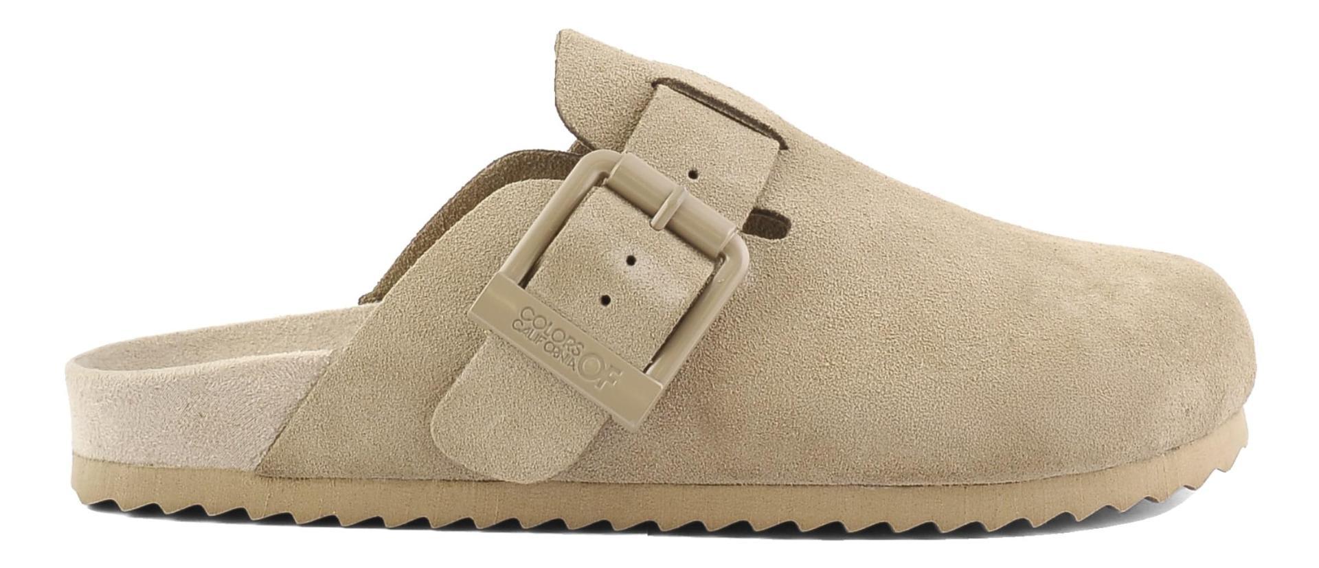 Colors of California Monocolor suede sabot MUD 36