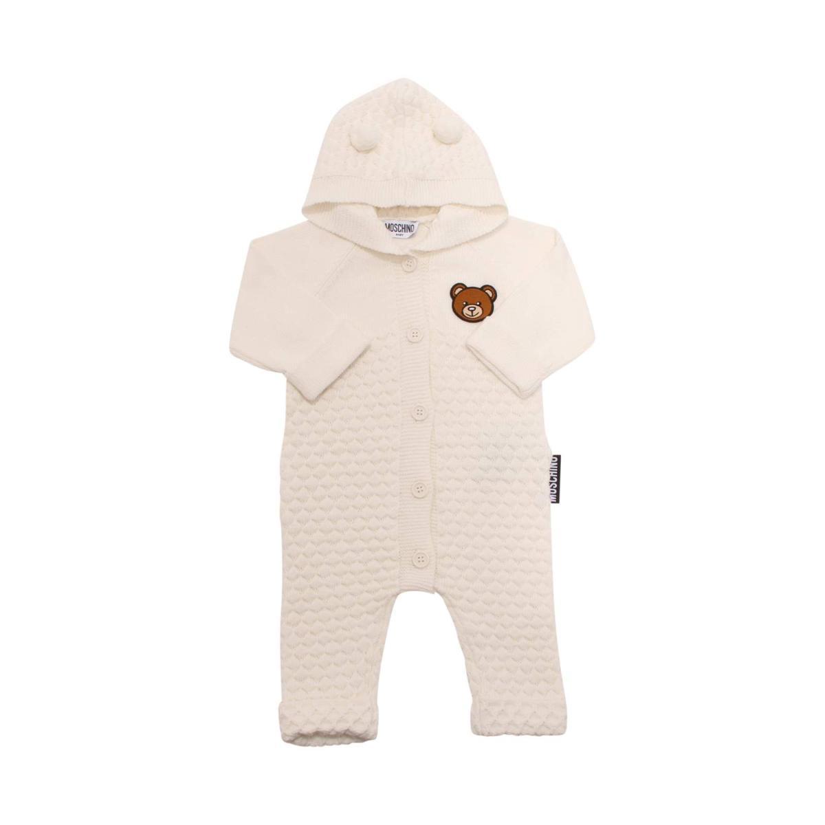 0230AQ tutina bimbo MOSCHINO BABY boy kids cotton/wool romper