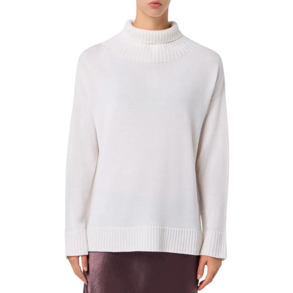 Maglia Donna Bianca Mino dolcevita