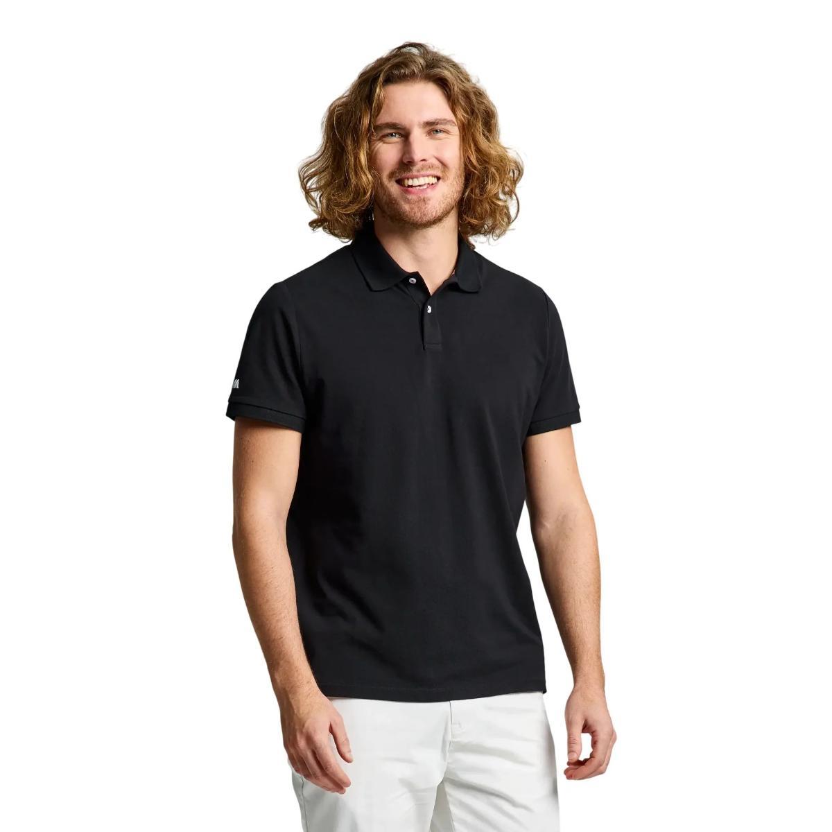 Polo Uomo Deck Nera in cotone-Multicolore