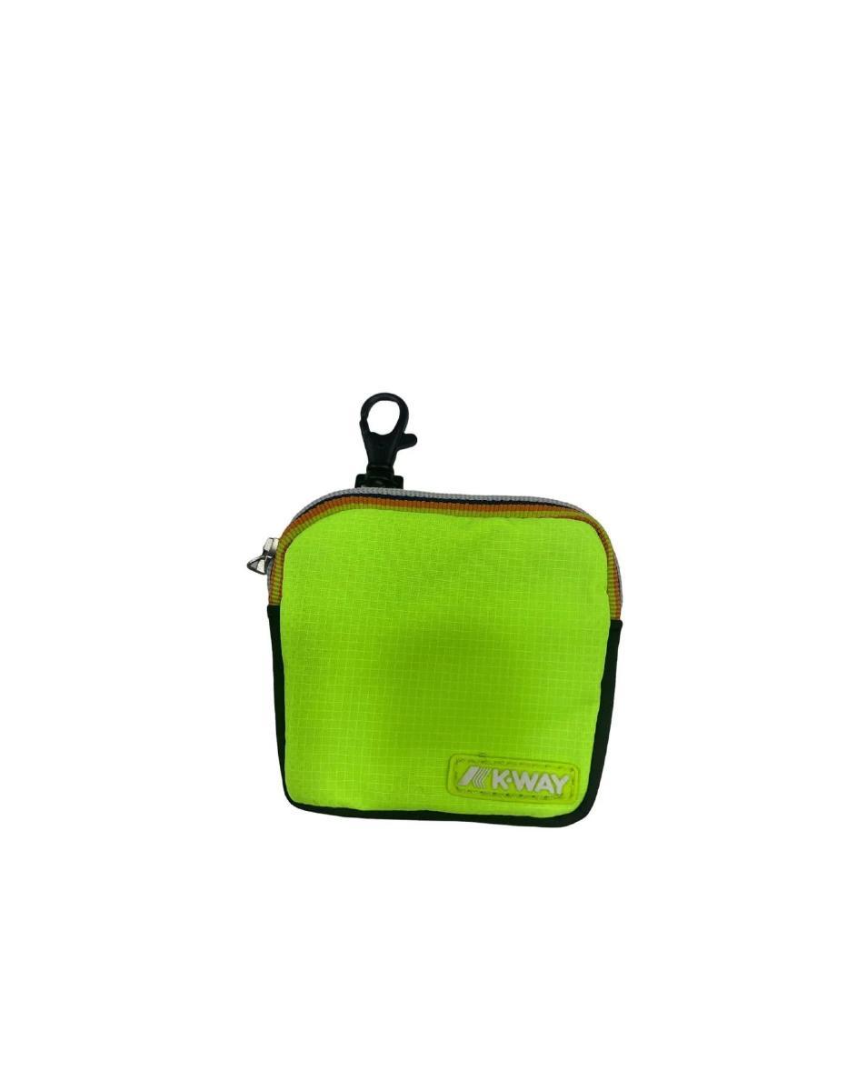 K-way  Porta Airpods Giallo Realizzato In Nylon