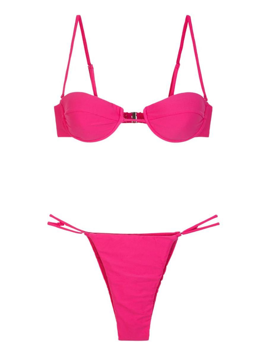Bikini arancione ME FUI con spalline rimovibili e slip americano fisso