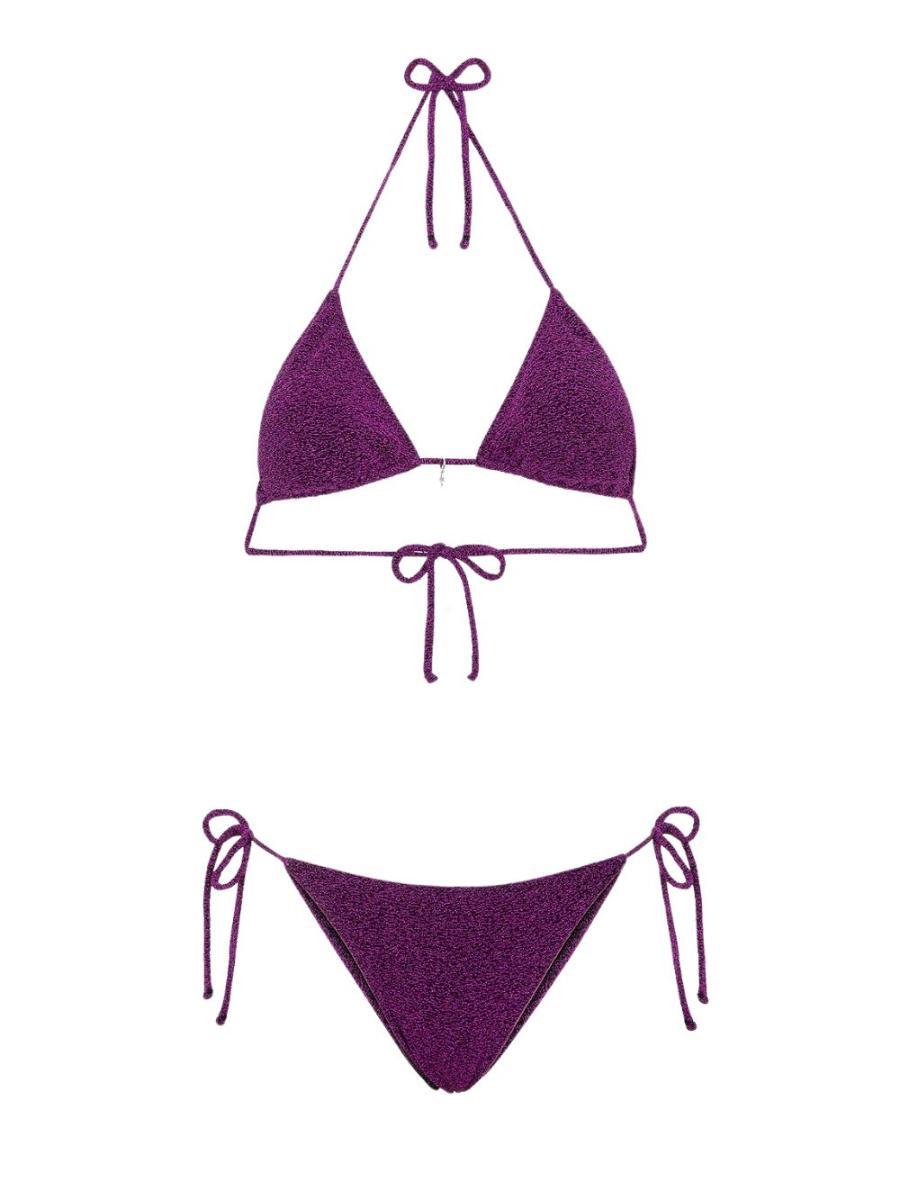 Costume Triangolo Slip Regolabile EFFEK Donna - Viola-Viola