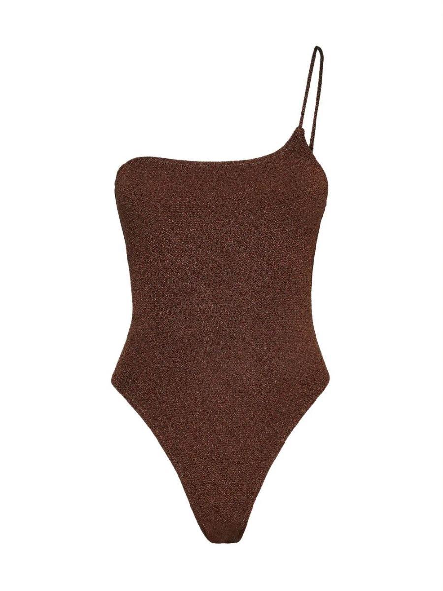 Costume monokini monospalla EFFEK Donna - Marrone-Marrone