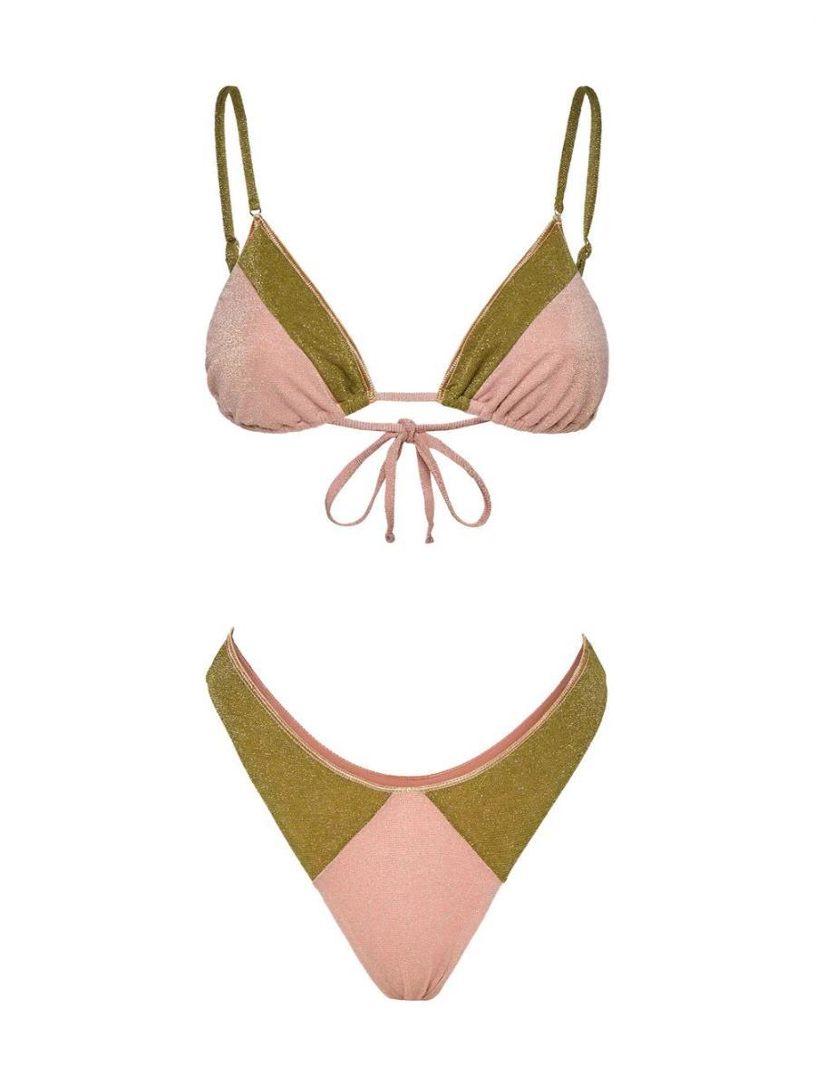 Costume bikini con triangolo e slip fisso ME FUI Donna - Rosa-Rosa