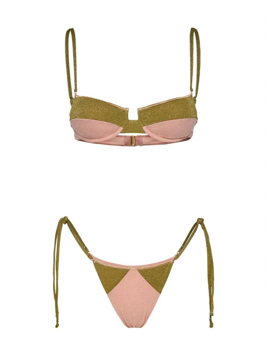 Costume bikini con reggiseno ferretto e slip regolabile ME FUI Donna - Rosa-Rosa