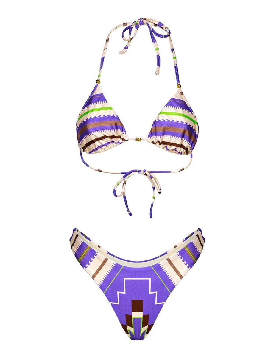 Costume bikini con triangolo e americano fisso ME FUI Donna - Multicolore-Multicolore