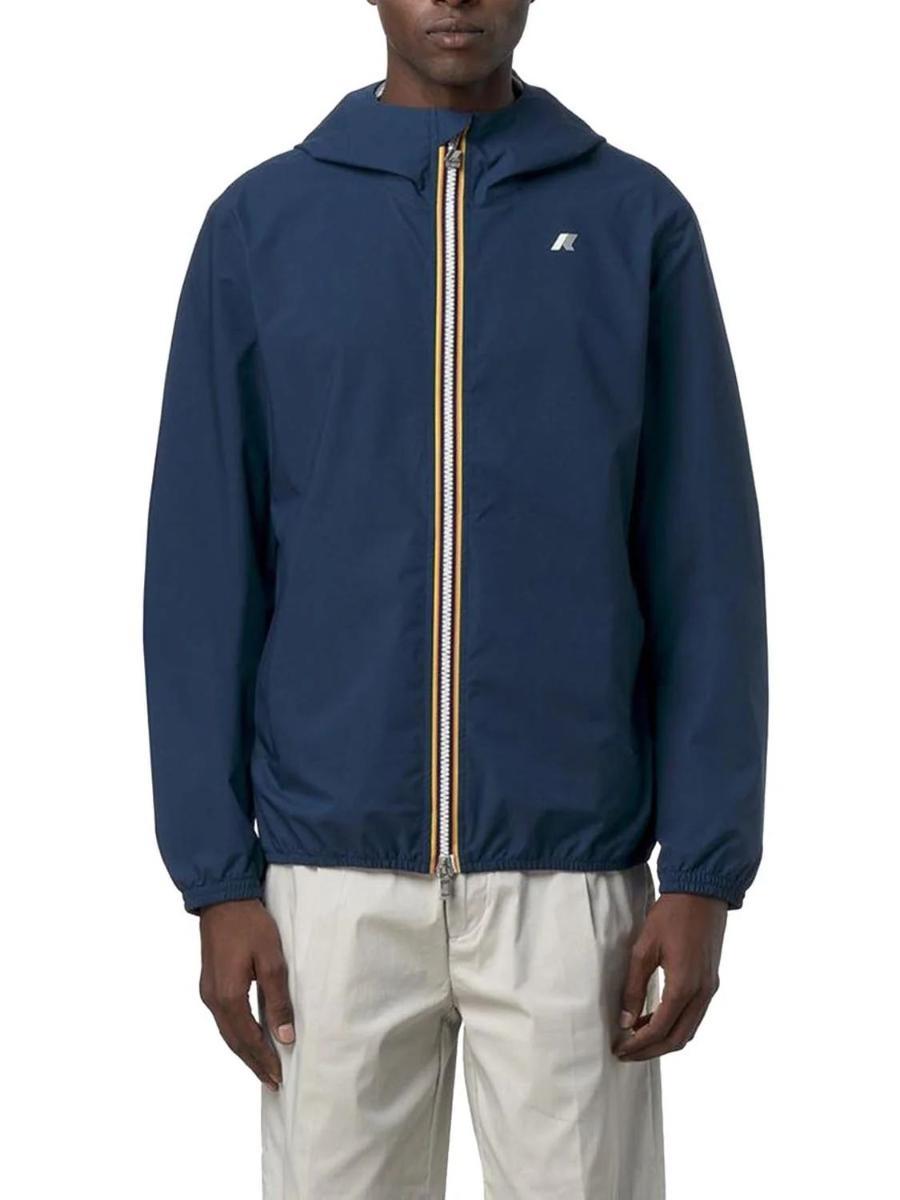 K-Way Giacca Leggera Uomo Jack Stretch Dot K5127QW-Blu cobalto
