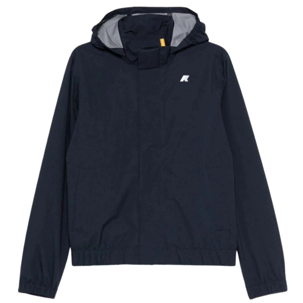 K-WAY Aurene Stretch 2L Giacca Uomo Impermeabile-Blue depth