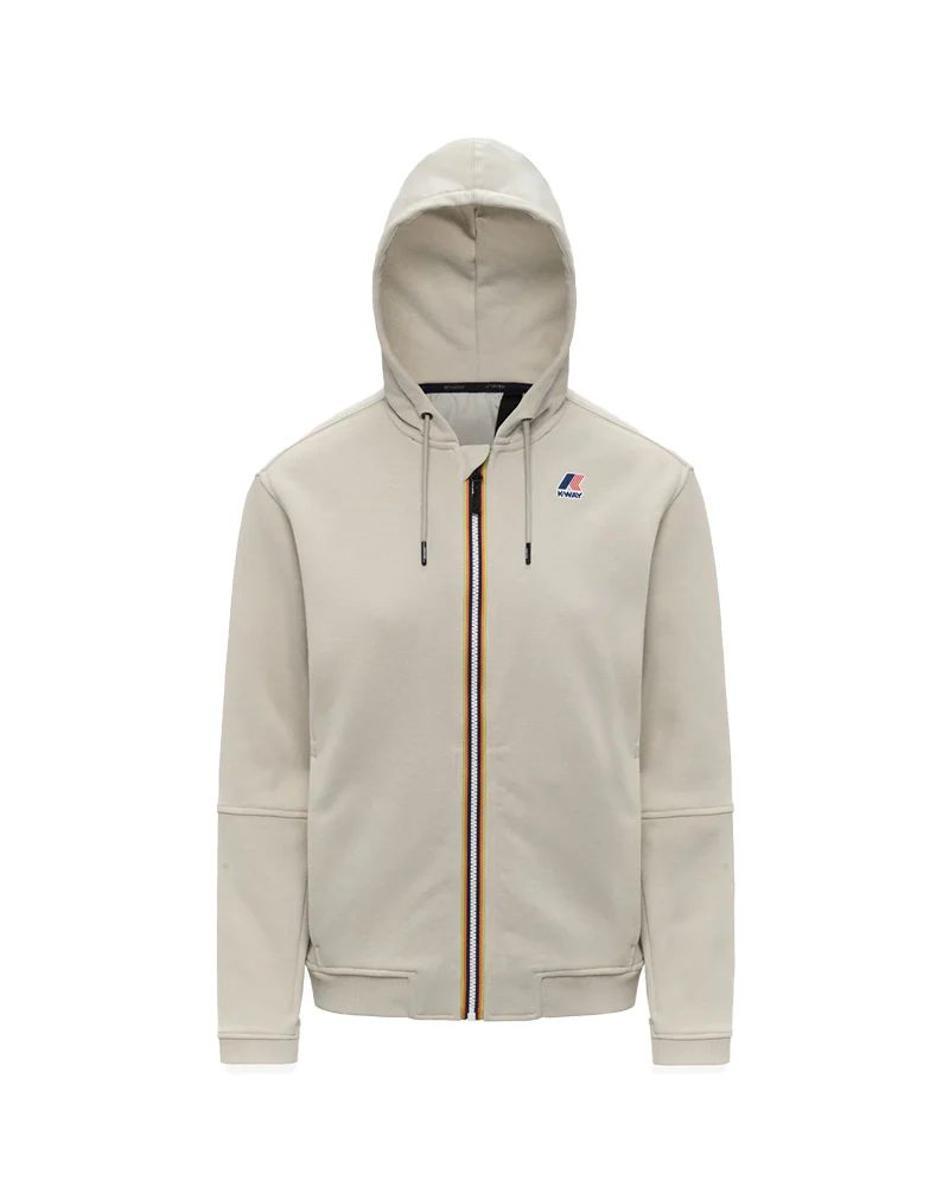 FELPA UNISEX CON CAPPUCCIO " PROSPER POLY COTTON " - BEIGE LT