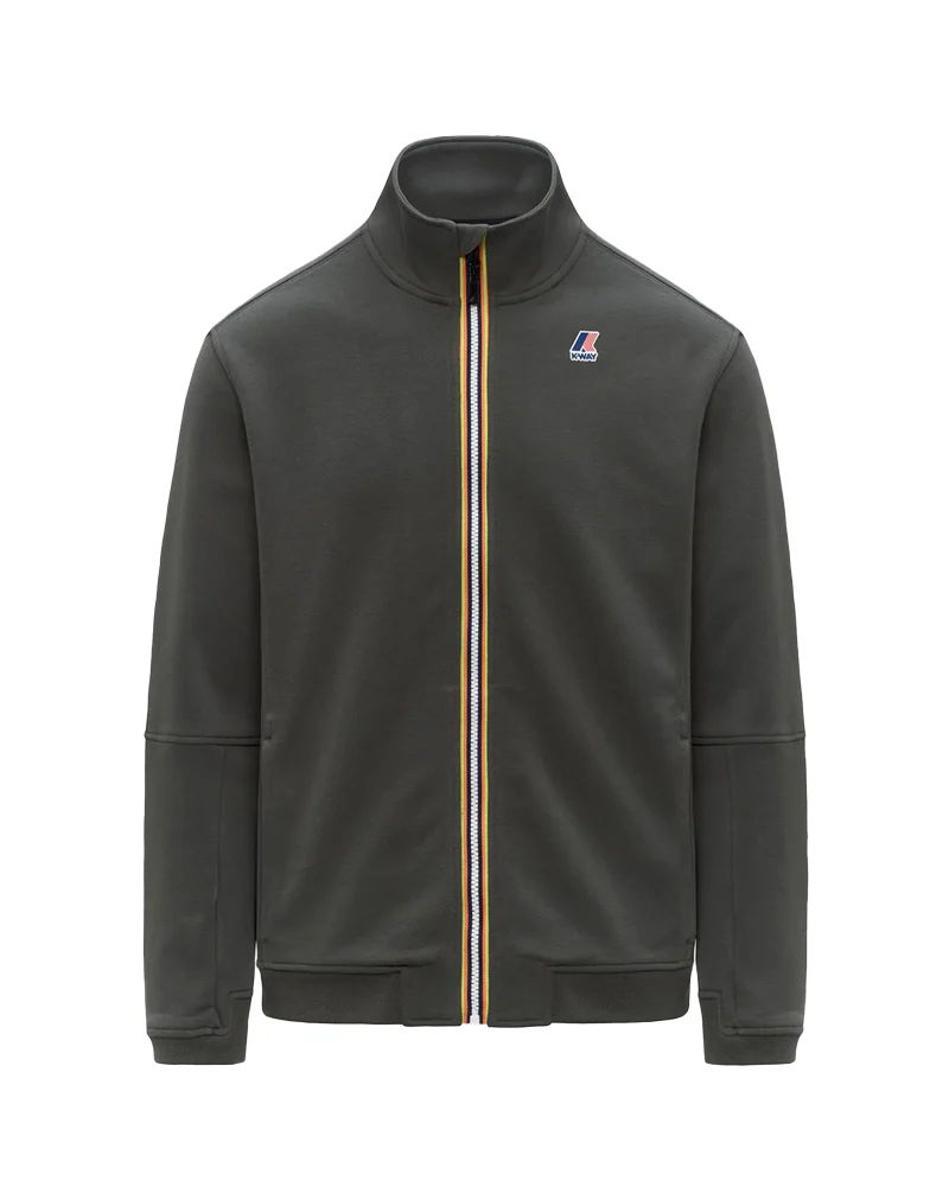 FELPA UNISEX PEPIN POLY COTTON - GREEN BLACKISH-Verde