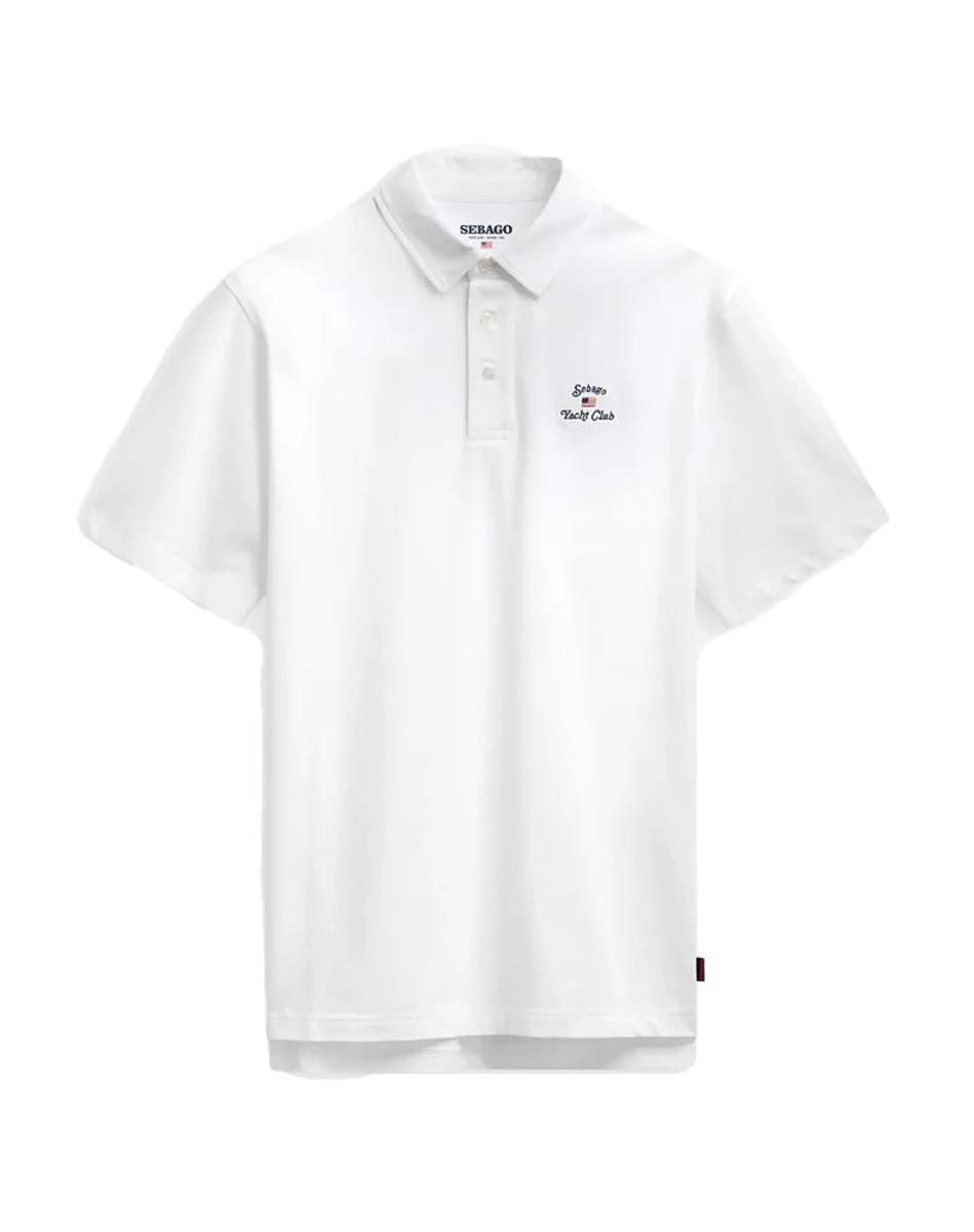 POLO MEZZA MANICA UOMO "ORCHARD PL" - WHITE