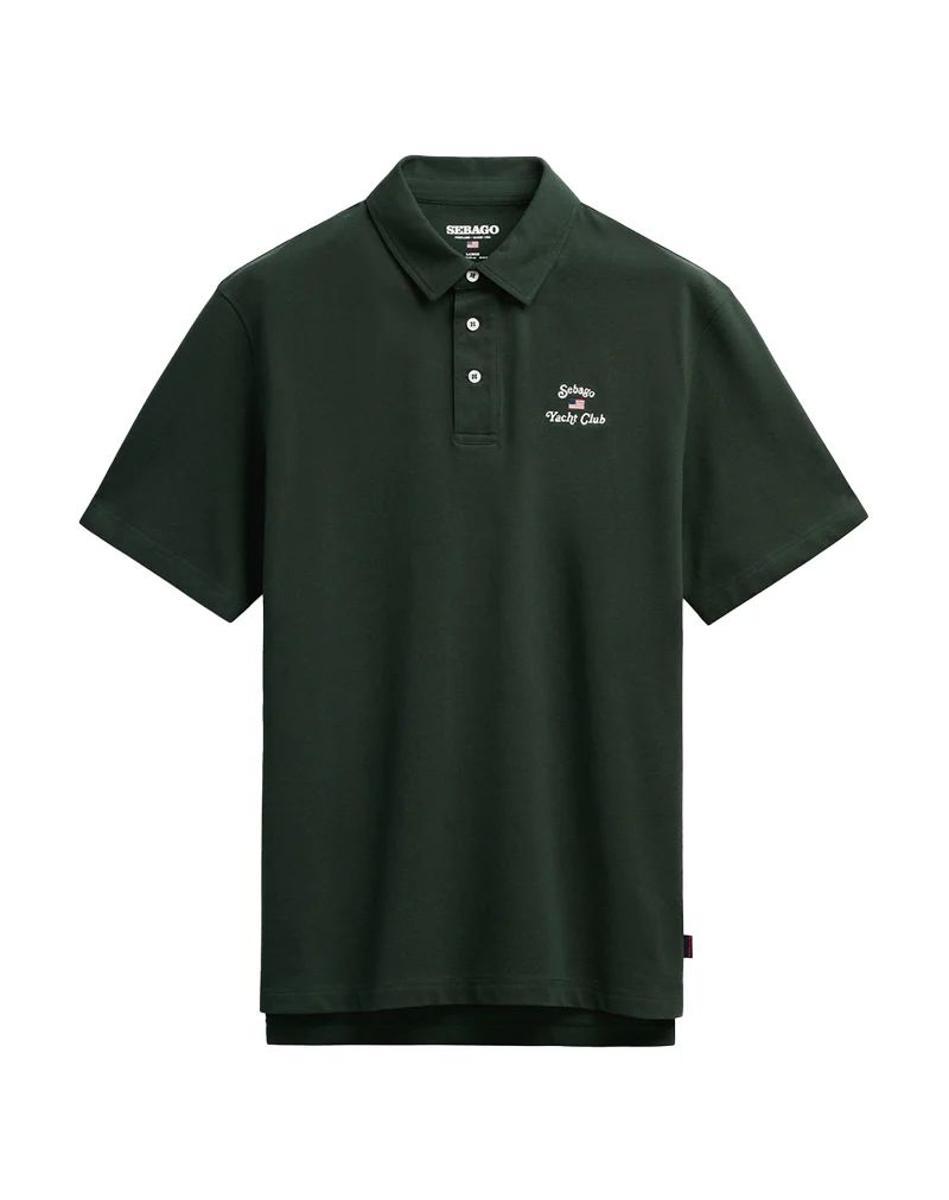 POLO MEZZA MANICA UOMO "ORCHARD PL" - VERDE-Verde