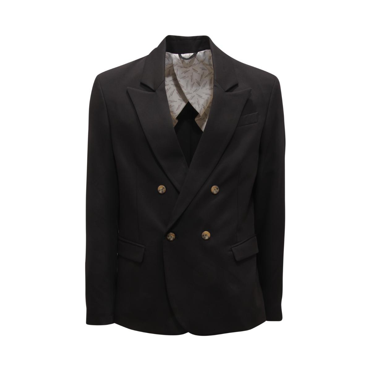 O8908 GIACCA DOPPIOPETTO UOMO IMPERIAL MAN DOUBLE-BREASTED JACKET-Nero