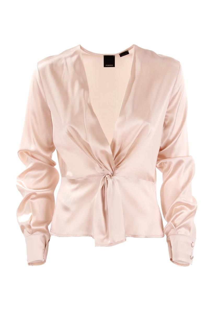 PINKO Blusa Donna in seta BARADERO Colore Rosa Nuvola-Rosa