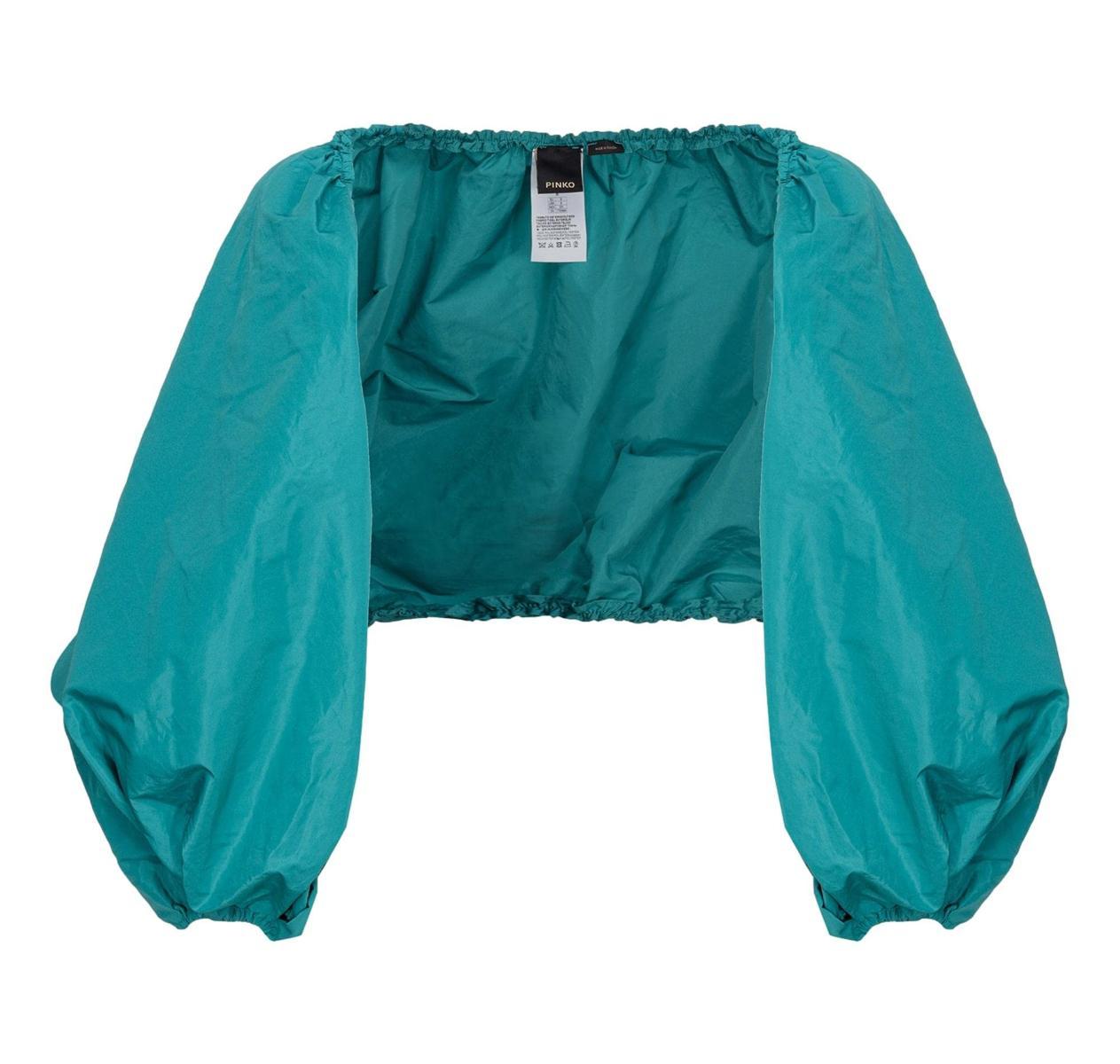 PINKO Coprispalle Donna Olta Shrug Taffeta Colore Azzurro/Turchese