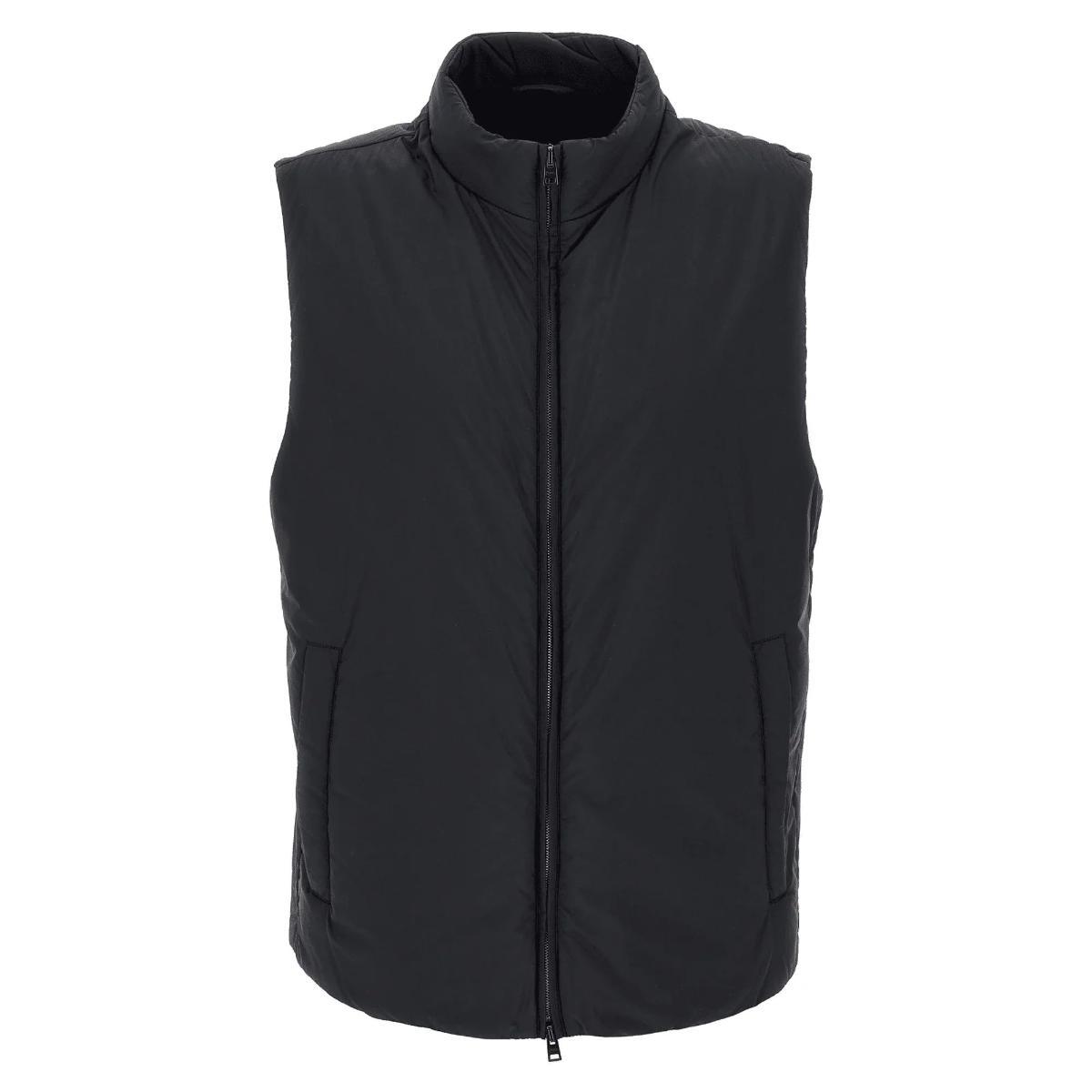 Gilet Ecoage Imbottito Collo Alto blu scuro