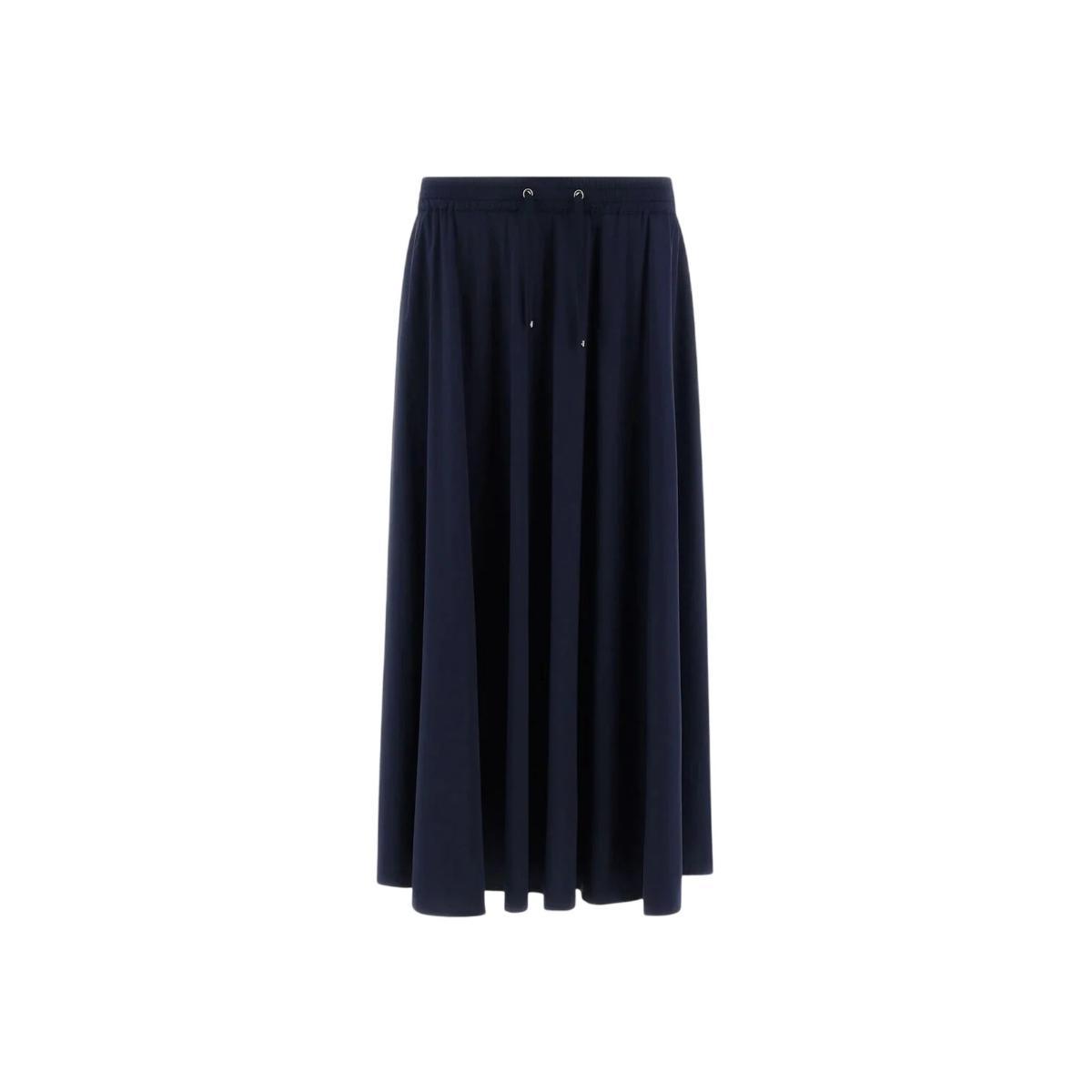 Gonna lunga Donna in nylon Blu