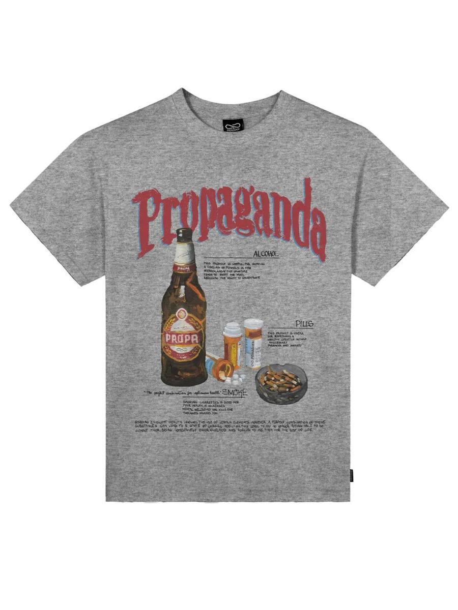 T-shirt Habits PROPAGANDA Uomo - Grigio-Grigio