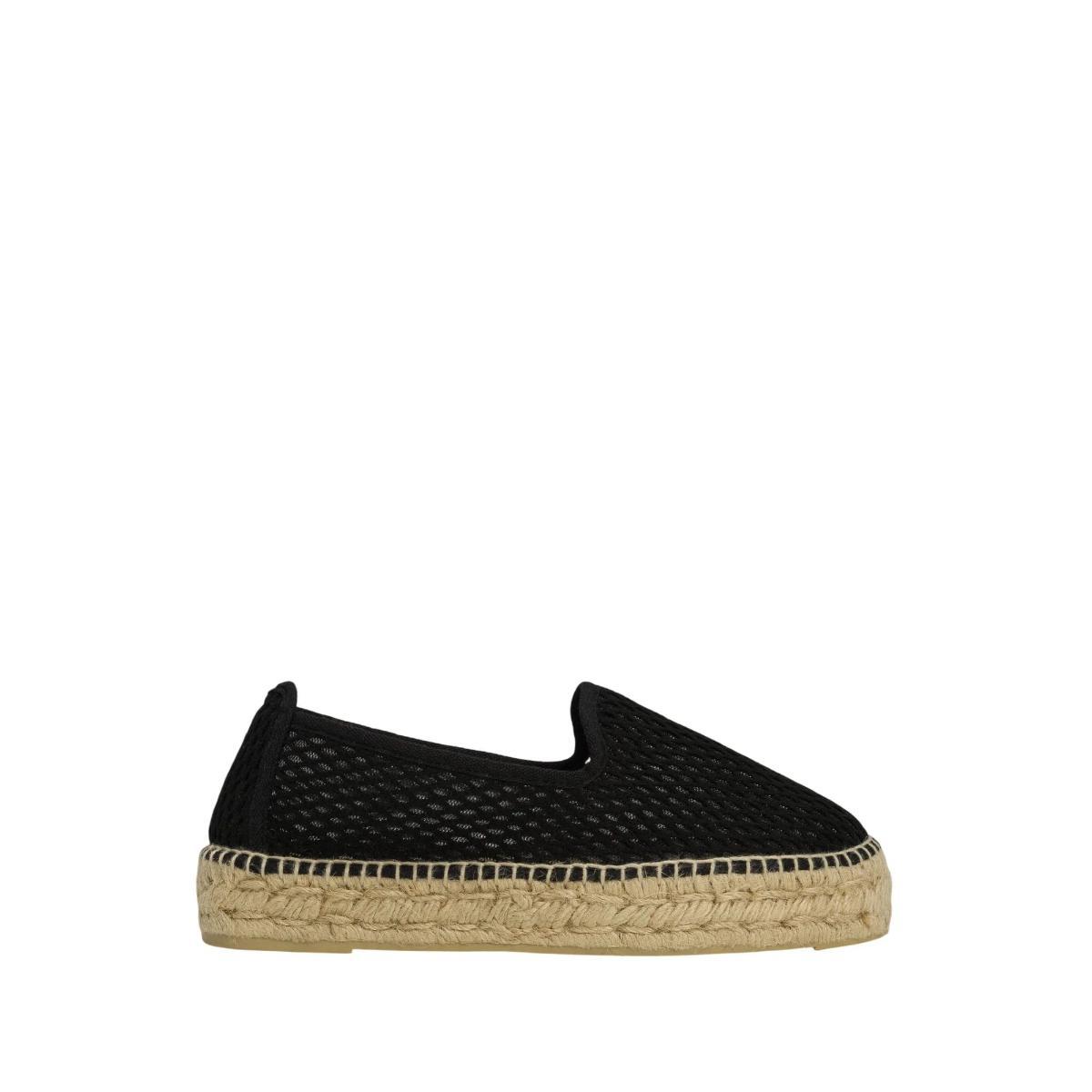 Espadrillas Donna con struttura a rete Nero
