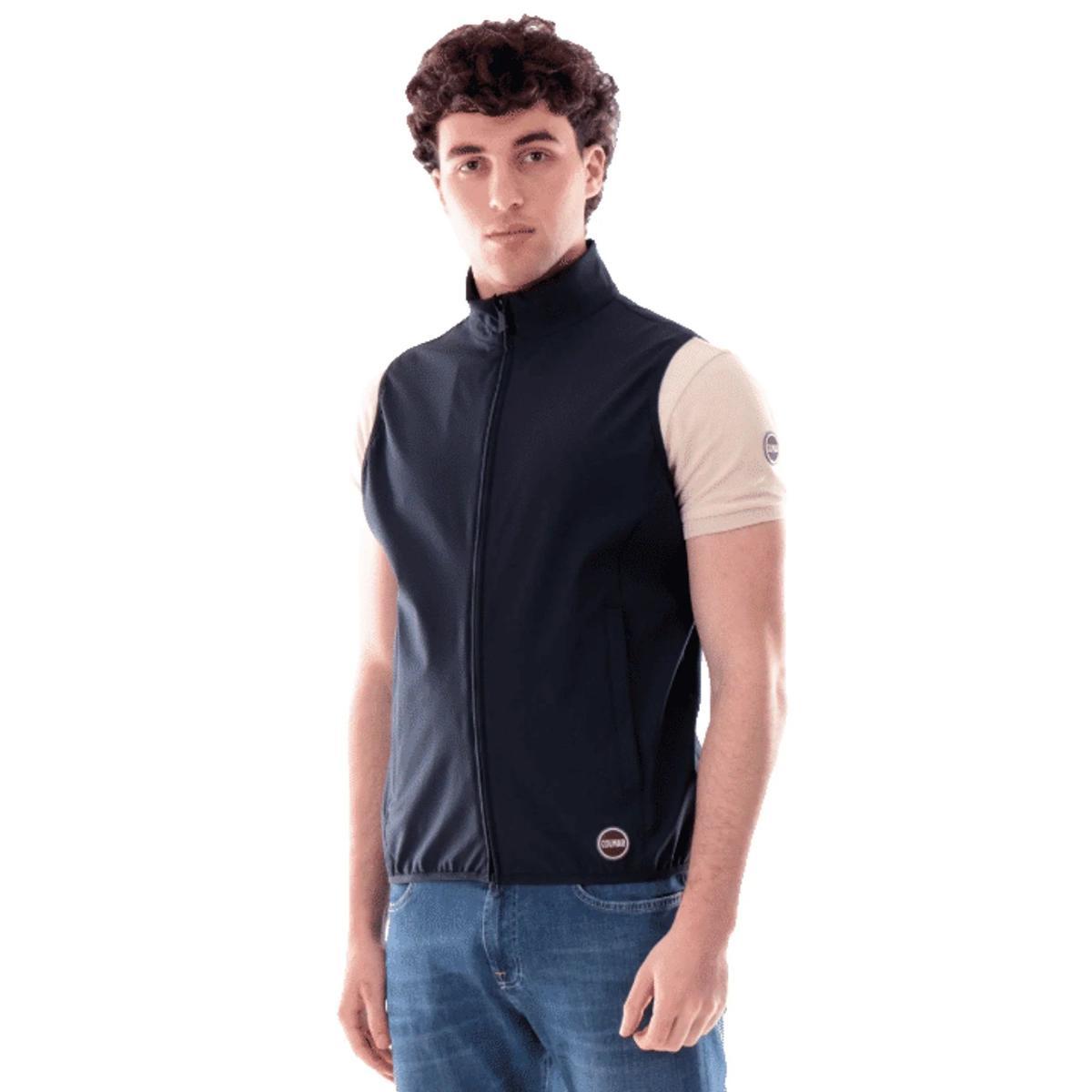 Gilet Uomo Colmar Blu con Zip 1809N6WV68-Multicolore